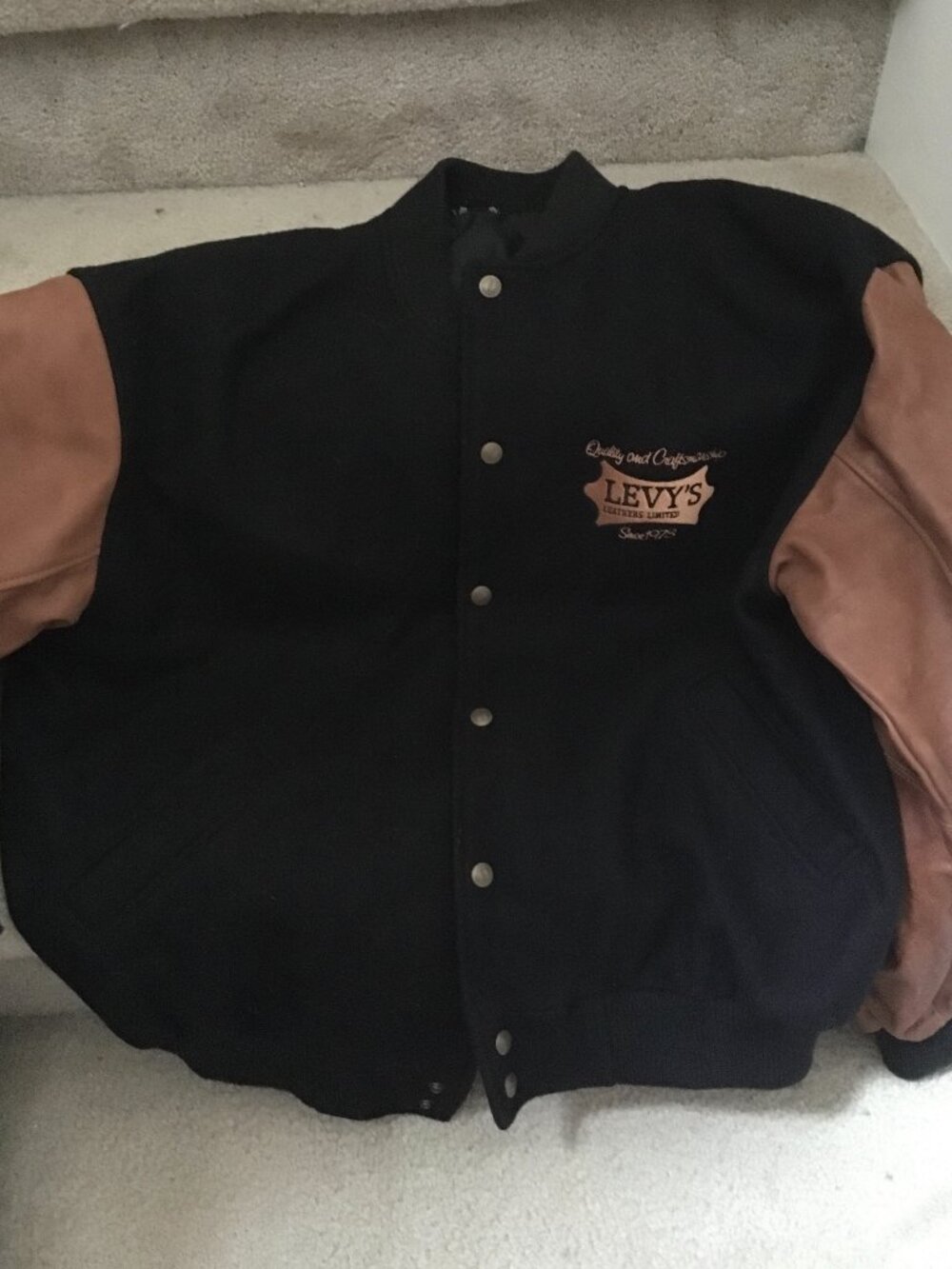 Levi's Wool Leather Bomber Jacket Rare